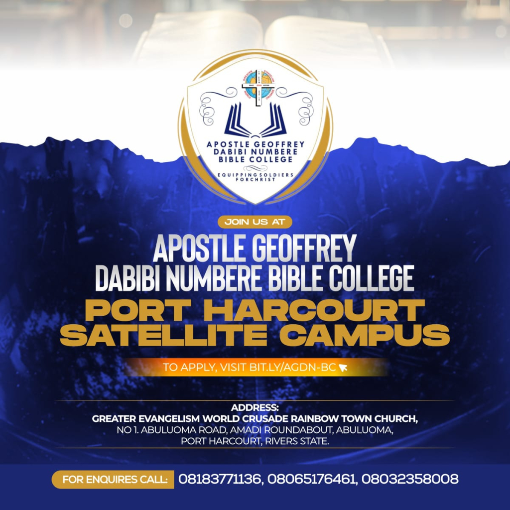 Apostle Geoffrey Dabibi Numbere Bible College